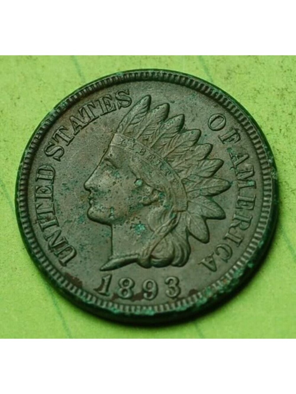 X444 1893 Indian Head Cent Penny 1c - Check Out Our Store old coin money collect